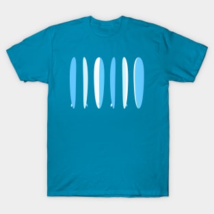 Longboard Row Light Blue T-Shirt